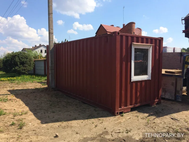 Аренда утепленных бытовок из морских контейнеров с ЛДСП (6х2.4 м) с НДС