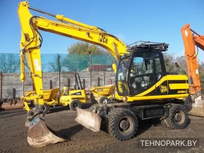 Аренда колесных экскаваторов JCB JS130W, JS145W: гидромолот, гидробур