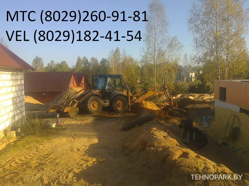 Аренда Case 695 SR-2 и New Holland 115LB с ямобуром и эвакуатором