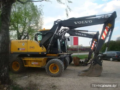 Аренда колесного экскаватора Volvo EW 140 (ковш 0.8 м³) с экипажем