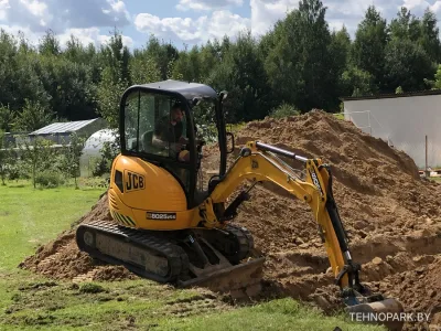Аренда мини-экскаваторов JCB 8025, Bobcat, Hitachi (3 т) с гидробуром