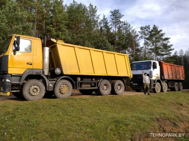 Доставка нерудных материалов самосвалом МАЗ-6516 (30 тонн)