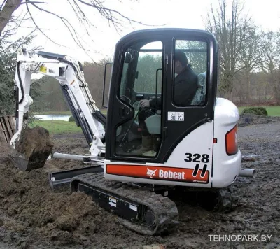 Аренда мини-экскаватора Bobcat 328 (3 т): гидромолот, ямобур до 5 м
