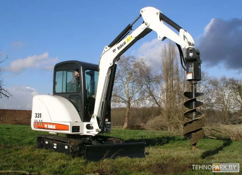 Аренда мини-экскаватора Bobcat 328 (3 т): гидромолот, ямобур до 5 м
