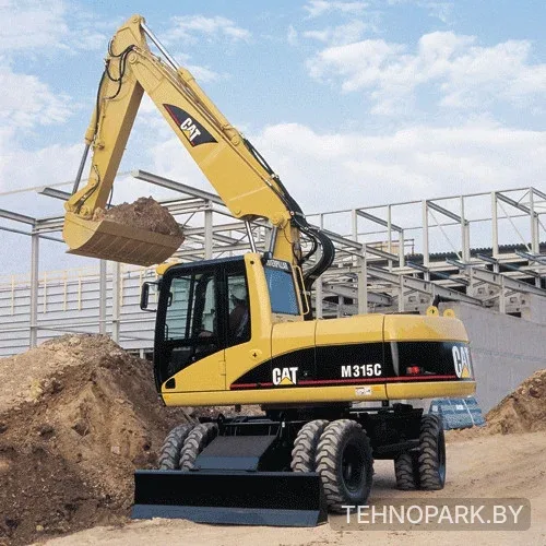 Аренда колесного экскаватора Hitachi 170 и CAT 318 с гидромолотом