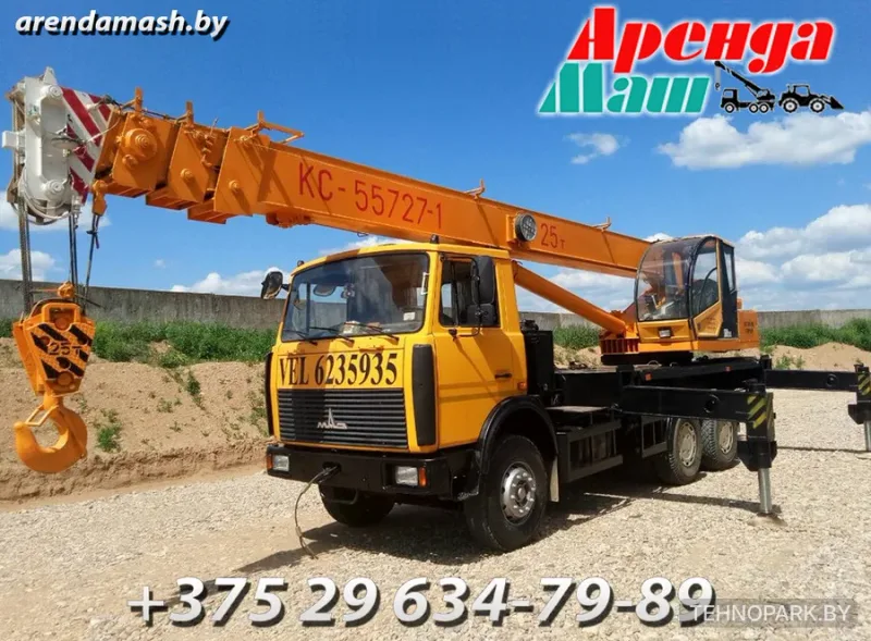 Аренда автокрана 25-30 тонн. Собственный автопарк