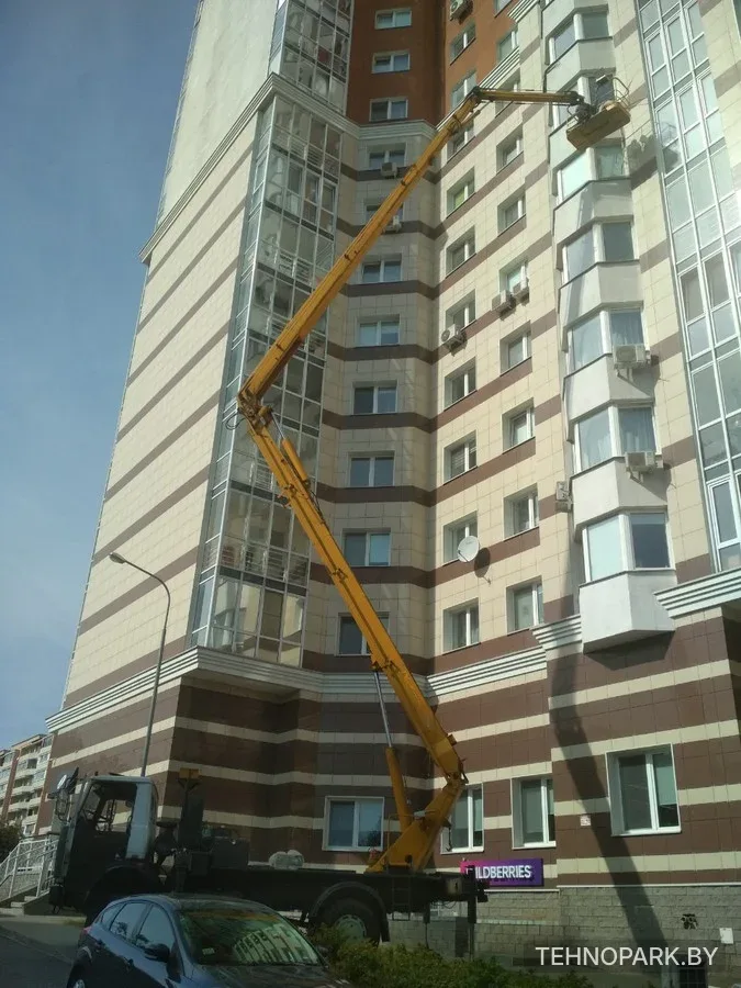 Аренда коленчатой автовышки 28 м МАЗ 5337 ПМС328Д с экипажем