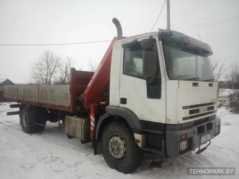 Аренда гидроманипулятора Iveco до 12 тонн (кузов 6.2 м, завоз грузов до 8 м)