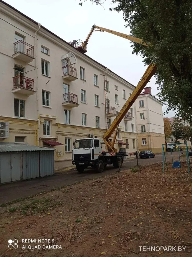 Аренда автовышки ПМС-328 (28 метров) с поворотной корзиной
