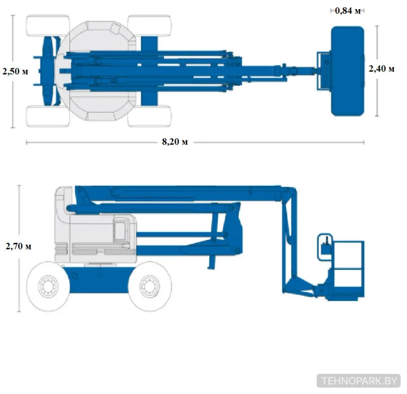 Аренда полноприводного подъемника Genie Z 60/34 (20.4 м, 4х4)