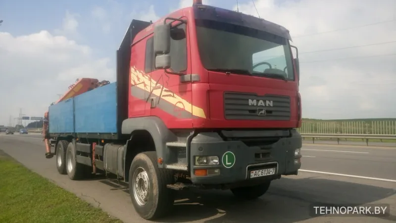 Аренда одного из самых мощных манипуляторов в РБ на базе MAN 24 тонны (кран 8 т)