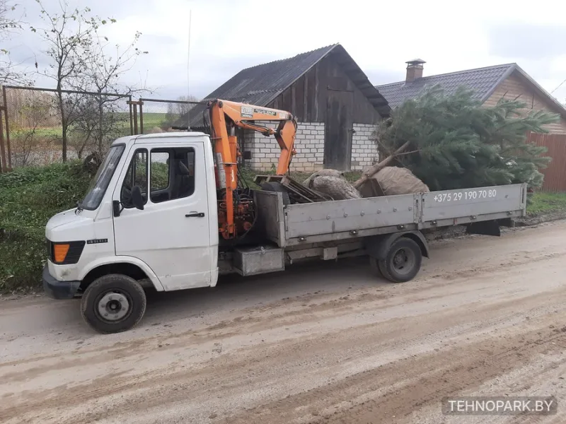 Аренда малогабаритного манипулятора Mercedes 3 т (кран до 2 т, стрела 4.7 м)