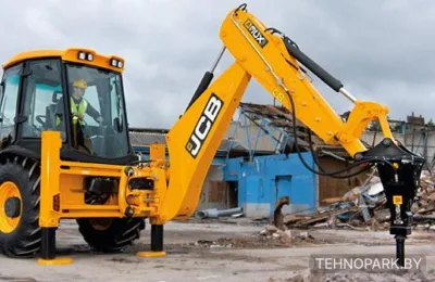 Аренда гидромолота на базе экскаватора-погрузчика JCB 3CX