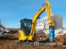 Аренда новых мини-экскаваторов JCB: глубина 3 м, гидромолот, бур