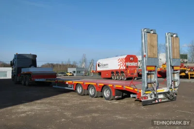 Аренда низкорамной трал-площадки 40 тонн (рабочая длина 11 метров)