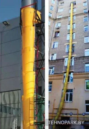 Аренда пластиковых строительных мусоросбросов (рукавов) с НДС