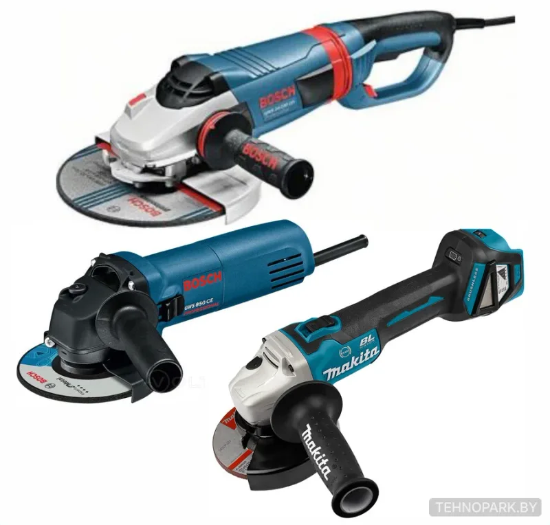 Аренда угловых шлифмашин Bosch (125/230 мм) и аккумуляторной Makita