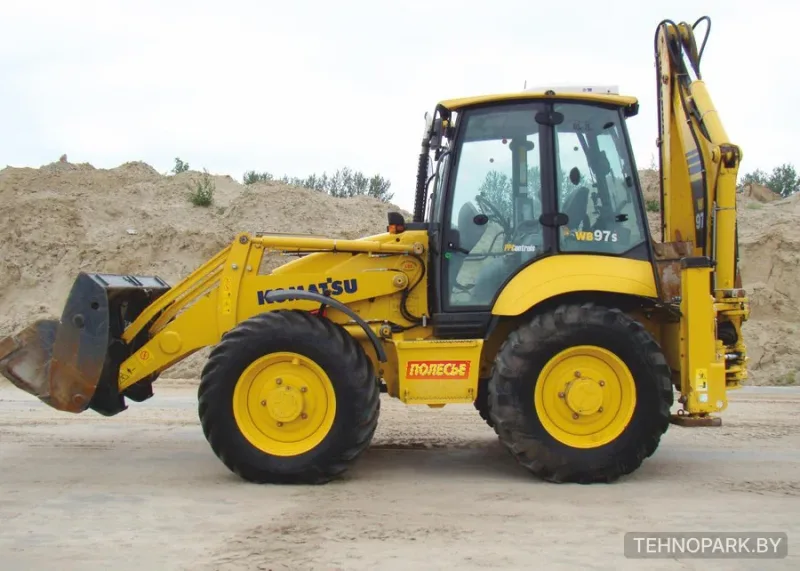 Аренда экскаватора-погрузчика Komatsu WB 97S-5 последнего поколения