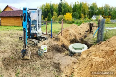 Услуги мини-экскаватора с водителем для частных и строительных объектов