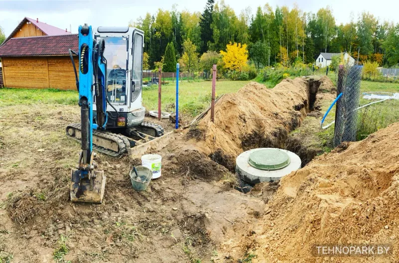 Услуги мини-экскаватора с водителем для частных и строительных объектов