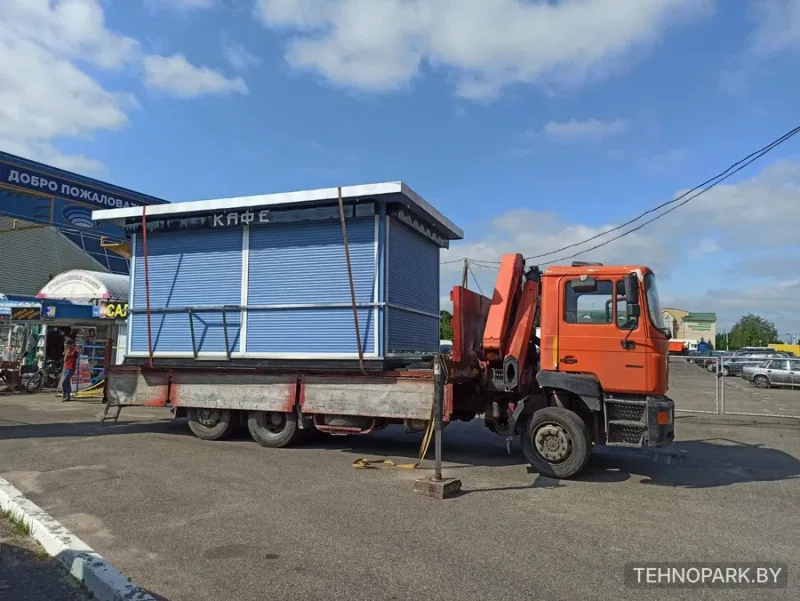 Аренда низкорамного манипулятора MAN 10 тонн (кузов 7 м, кран 4 т) по Минску и области