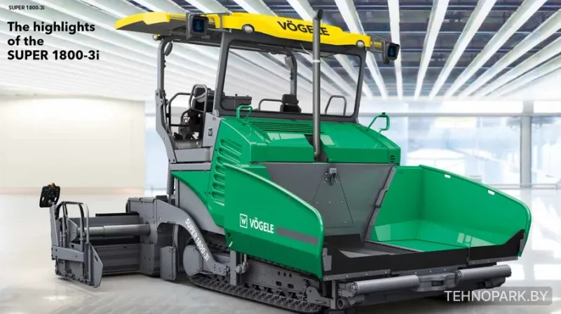 Аренда инновационного гусеничного асфальтоукладчика Vogele Super 1800-3i