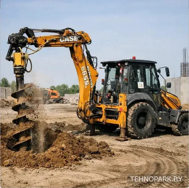 Аренда нового Case 695SV с гидромолотом Indeco и буром до 6 м