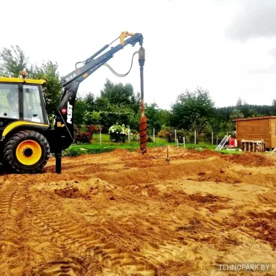 Аренда экскаваторов-погрузчиков New Holland B115B и JCB-4CX с гидробуром
