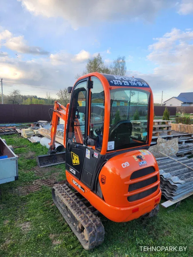 Аренда мини-экскаватора JCB 8018 с доставкой по Минску и области