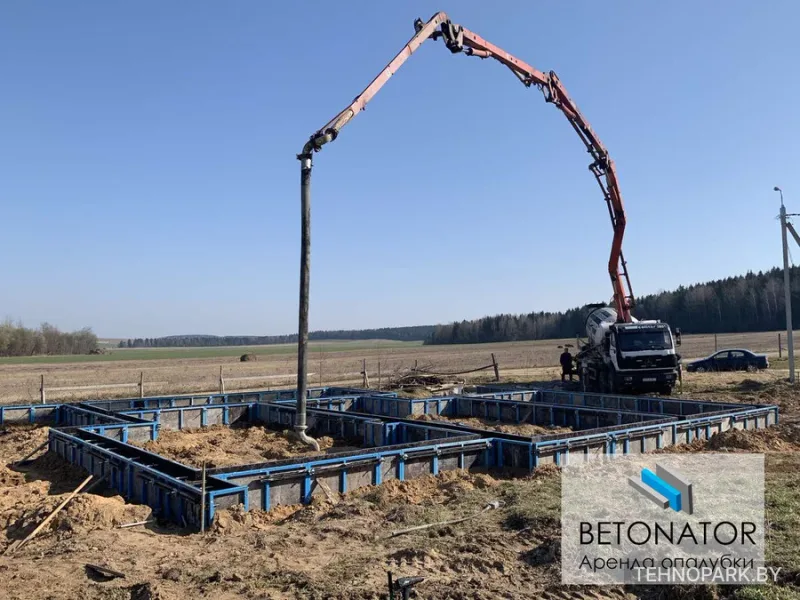 Аренда мелкощитовой опалубки Betonator (высота от 600 мм)