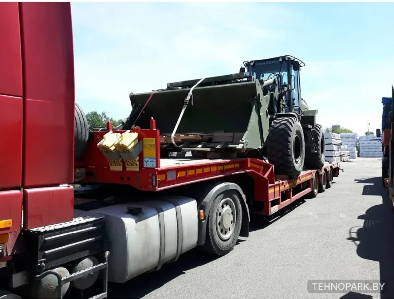Аренда раздвижного трала Broshuis 35 т (до 16 м) на тягаче Volvo FM460 с лебедкой
