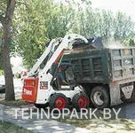 Аренда мини-погрузчика Bobcat S250 (вилы, ямобур) и ландшафтный дизайн