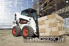 Аренда мини-погрузчика Bobcat S250 (вилы, ямобур) и ландшафтный дизайн
