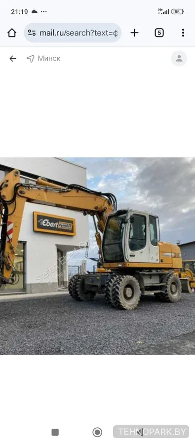 Аренда полноповоротных колесных экскаваторов Liebherr и Volvo EW160