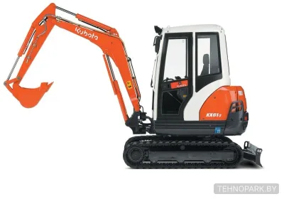 Аренда мини-экскаватора Kubota KX61-3 на резиновом ходу