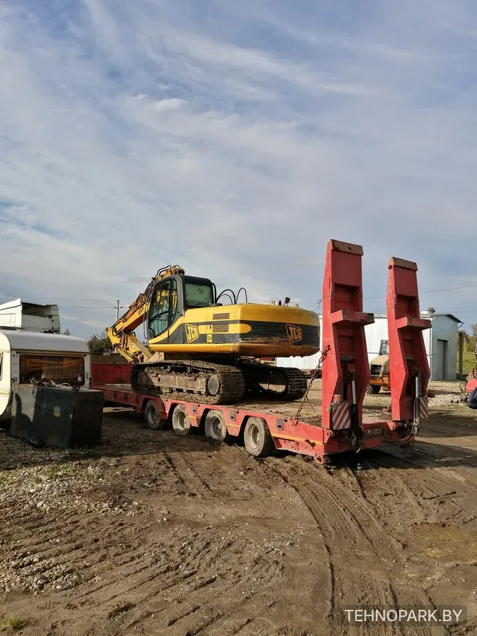 Аренда экскаватора JCB JS220, погрузчика и самосвала в Минске