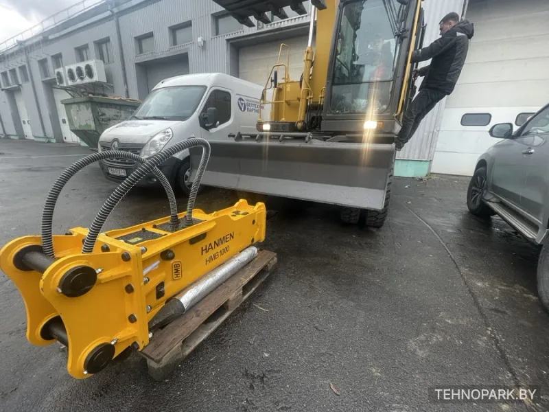 Аренда тяжелого гидромолота весом 1 т на экскаваторе 16 тонн