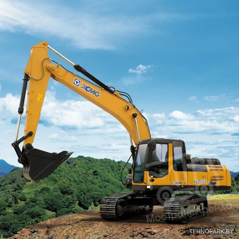 Аренда гусеничного экскаватора XCMG 215 XE с гидромолотом
