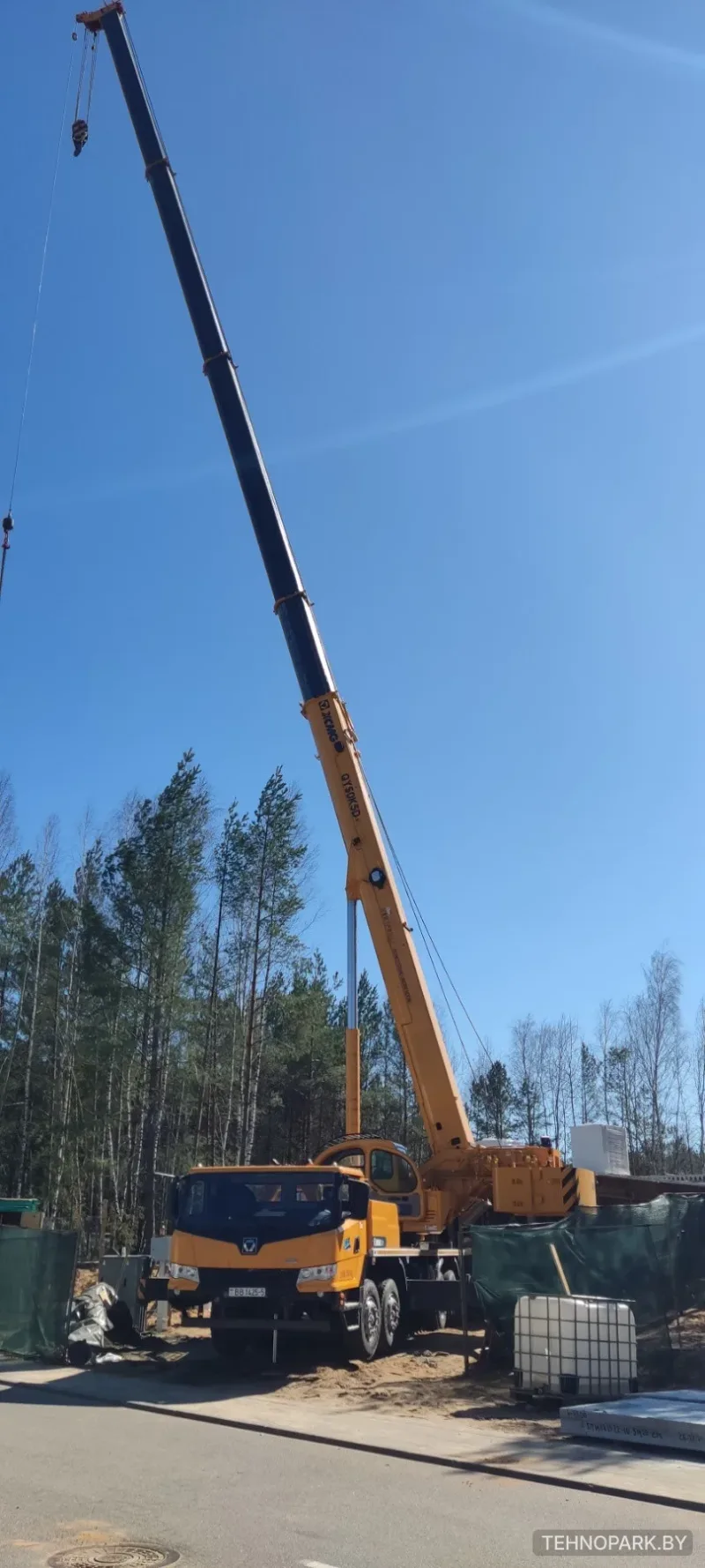 Аренда автокрана 50 тонн XCMG QY50K5D | Стрела 45 м + гусек