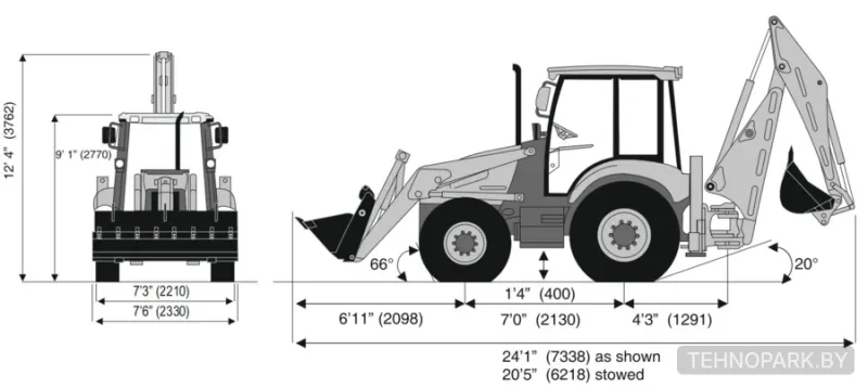Аренда экскаватора-погрузчика Gehl GBL-X-920 под ключ (110 руб/час)