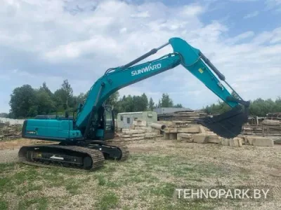 Аренда экскаватора Sunward-225Е-3Н с мульчером и планировочным ковшом