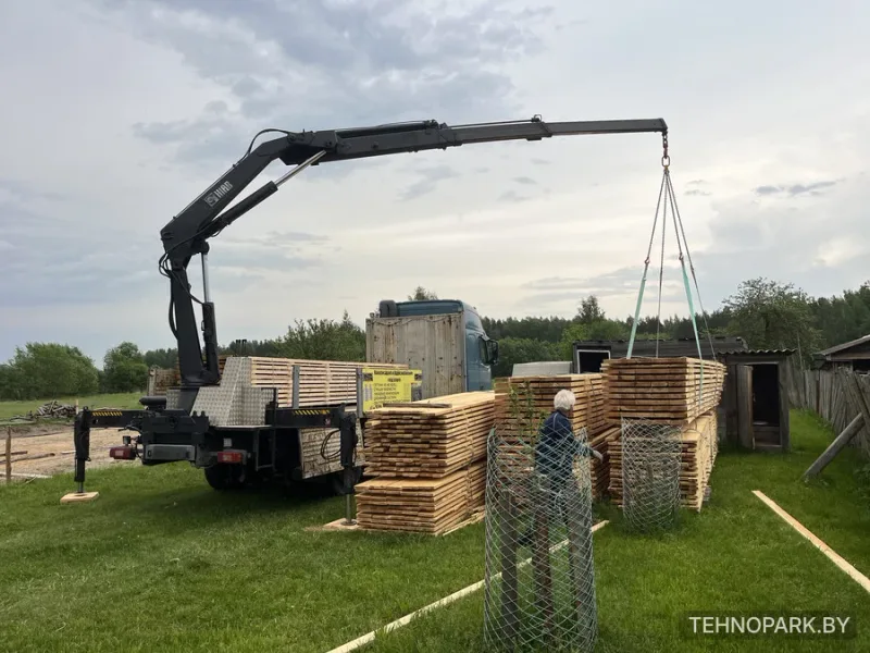 Аренда тяжелого манипулятора-автопоезда 26 т (кузов 6.8 м + прицеп 7.4 м)