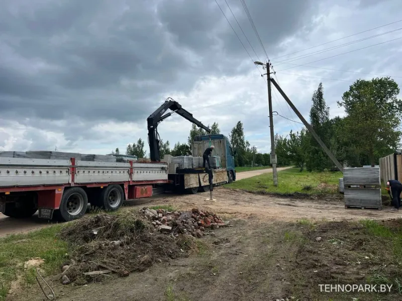 Аренда тяжелого манипулятора-автопоезда 26 т (кузов 6.8 м + прицеп 7.4 м)