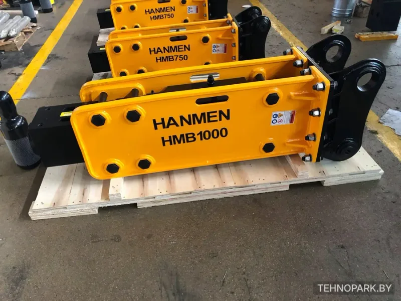 Аренда тяжелого гидромолота Hanmen HMB1000 на экскаваторе LGCE (17 т)