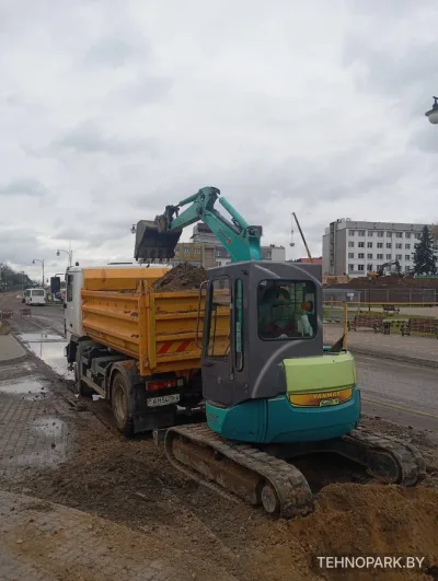 Аренда мини-экскаватора Yanmar Vio-40 (4.3 т, монтаж колец 1.5 м) по РБ