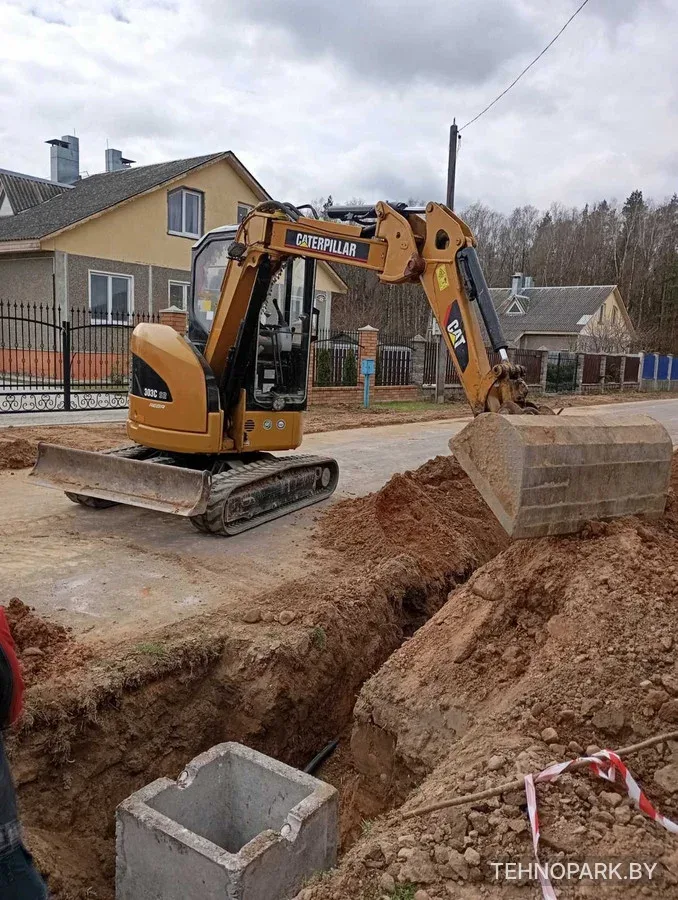 Аренда мини-экскаватора Yanmar Vio-40 (4.3 т, монтаж колец 1.5 м) по РБ