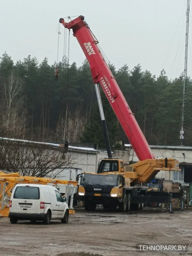 Аренда автокрана 100 тонн Sany STC1000C6-8 | Стрела 60 м + гусек