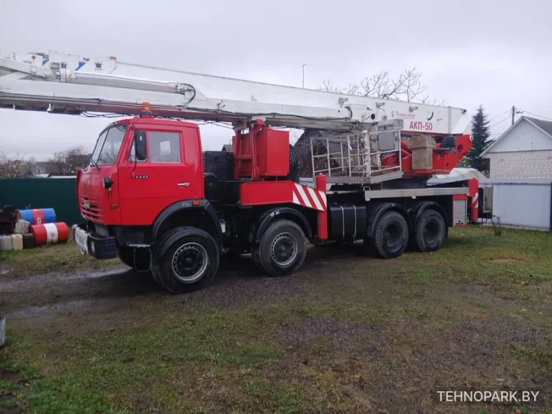 Аренда телескопической автовышки 50 м КАМАЗ (8х4) | г/п 450 кг