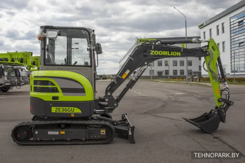 Аренда мини-экскаватора Zoomlion ZE36GU: ковши, ямобур, гидромолот