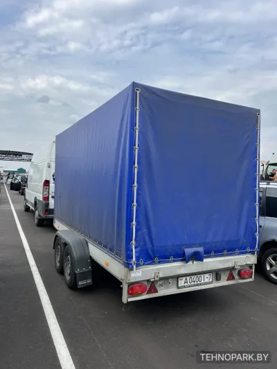 Аренда двухосного тентованного прицепа 2 тонны (14.8 м³) под категорию Е
